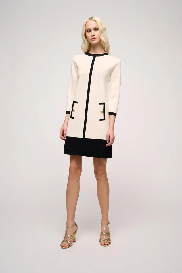 Luisa Spagnoli Dresses and Jumpsuits Madapola Creamblack 8211 Women Luisa Spagnoli Dresses and Jumpsuits Madapola Creamblack 8211 Women