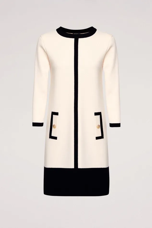 Luisa Spagnoli Dresses and Jumpsuits Madapola Creamblack 8211 Women Luisa Spagnoli Dresses and Jumpsuits Madapola Creamblack 8211 Women