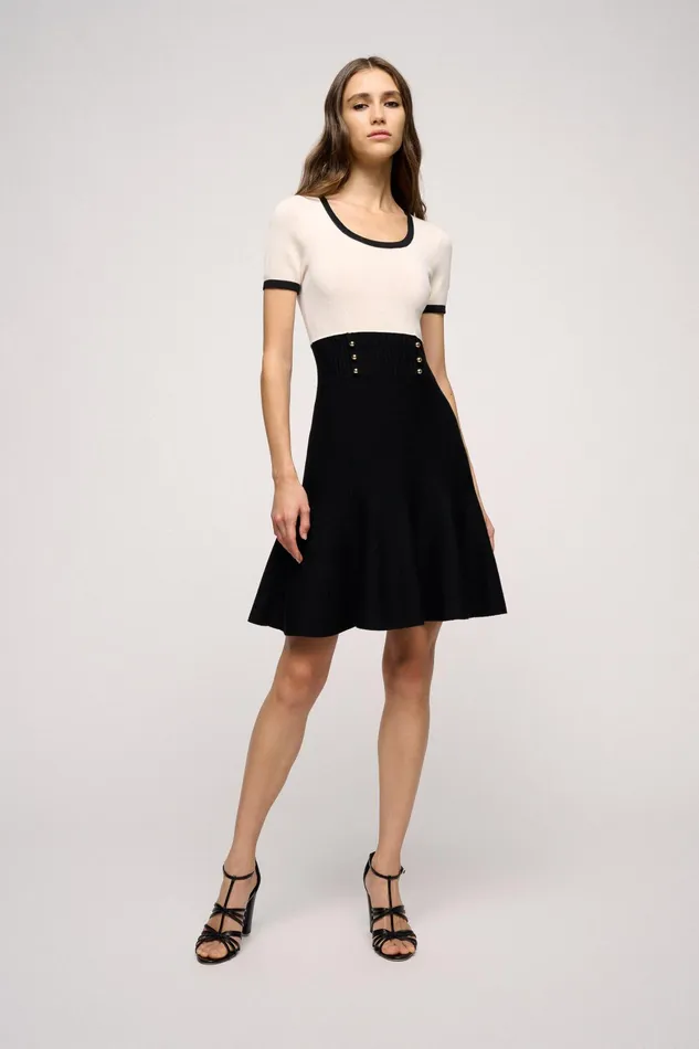 Luisa Spagnoli Dresses and Jumpsuits Maestra Blackcream 8211 Women Luisa Spagnoli Dresses and Jumpsuits Maestra Blackcream 8211 Women