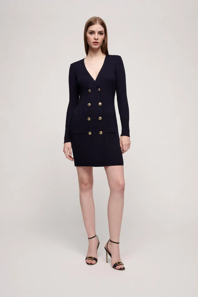 Luisa Spagnoli Dresses and Jumpsuits Mese Blue 8211 Women