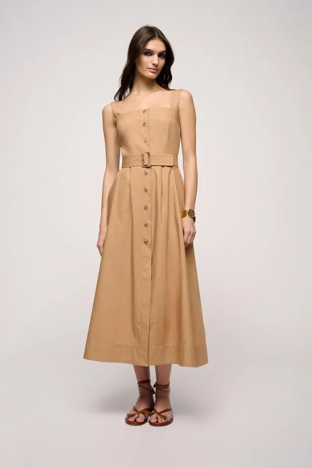 Luisa Spagnoli Dresses and Jumpsuits Puglia Camel 8211 Women