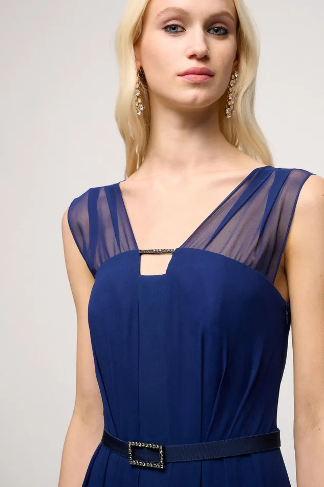 Luisa Spagnoli Formal Dresses Parodia Blue 8211 Women Luisa Spagnoli Formal Dresses Parodia Blue 8211 Women