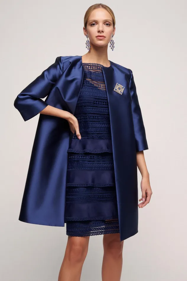 Luisa Spagnoli Jackets and Blazers Vadis Ocean Blue 8211 Women Luisa Spagnoli Jackets and Blazers Vadis Ocean Blue 8211 Women
