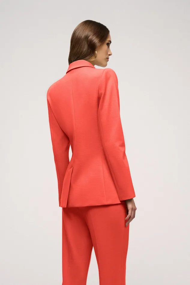 Luisa Spagnoli Jackets and Blazers Vega Orange 8211 Women Luisa Spagnoli Jackets and Blazers Vega Orange 8211 Women