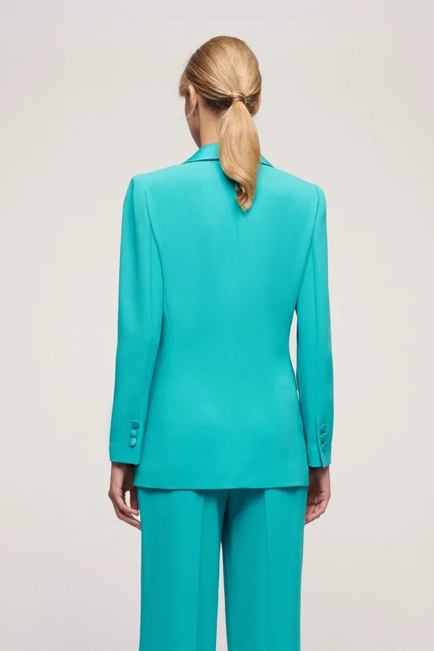 Luisa Spagnoli Jackets and Blazers Venaria Turquoise 8211 Women Luisa Spagnoli Jackets and Blazers Venaria Turquoise 8211 Women