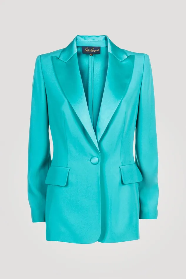 Luisa Spagnoli Jackets and Blazers Venaria Turquoise 8211 Women Luisa Spagnoli Jackets and Blazers Venaria Turquoise 8211 Women