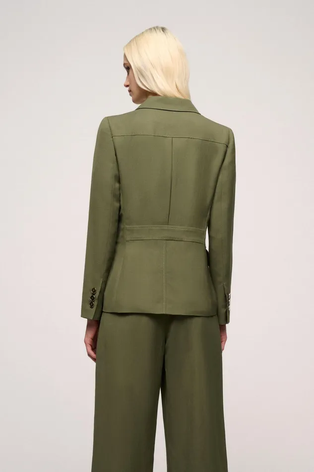 Luisa Spagnoli Jackets and Blazers Vischio Military Green 8211 Women Luisa Spagnoli Jackets and Blazers Vischio Military Green 8211 Women