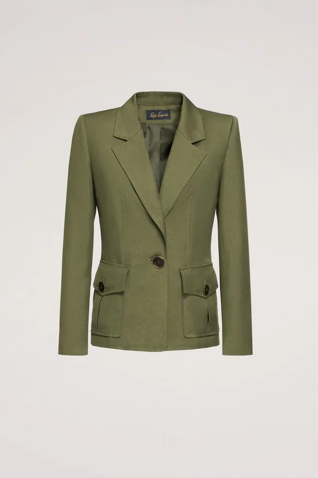 Luisa Spagnoli Jackets and Blazers Vischio Military Green 8211 Women Luisa Spagnoli Jackets and Blazers Vischio Military Green 8211 Women