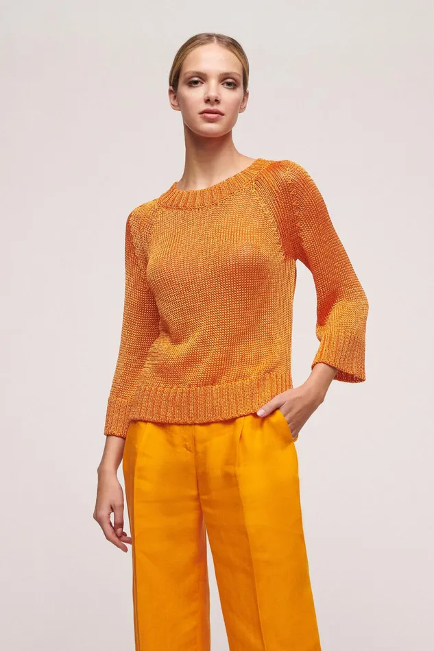 Luisa Spagnoli Knitwear Centrifuga Orange 8211 Women