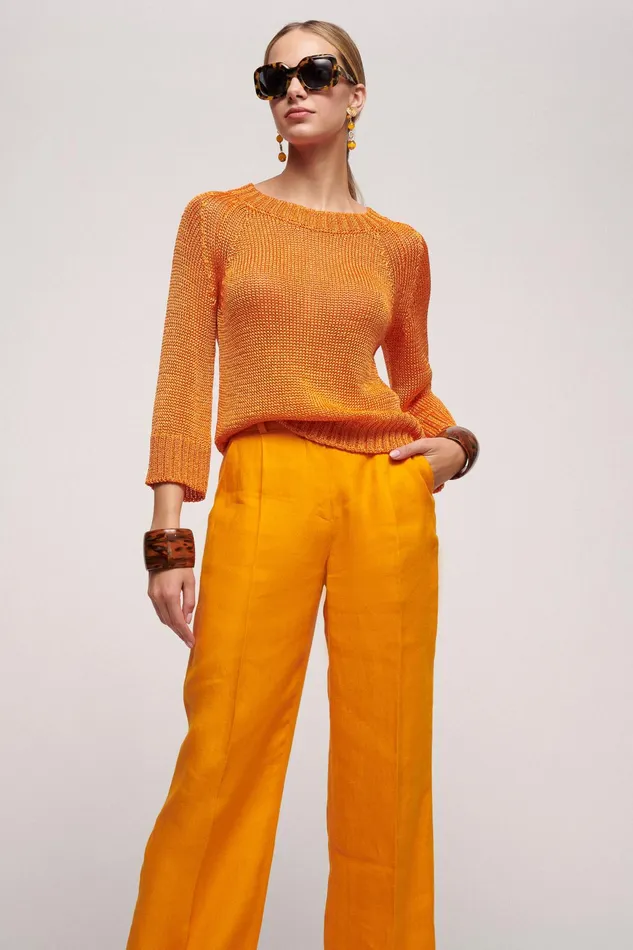 Luisa Spagnoli Knitwear Centrifuga Orange 8211 Women Luisa Spagnoli Knitwear Centrifuga Orange 8211 Women