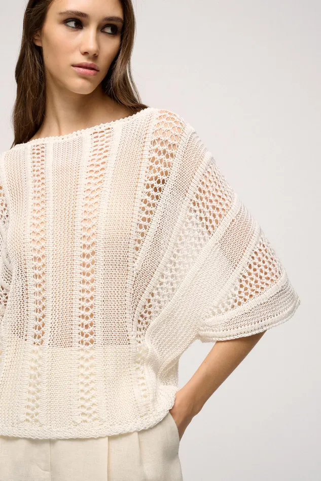 Luisa Spagnoli Knitwear Cerniera Cream 8211 Women Luisa Spagnoli Knitwear Cerniera Cream 8211 Women