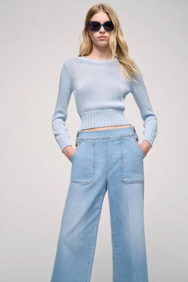 Luisa Spagnoli Knitwear Chiuso Light Blue 8211 Women