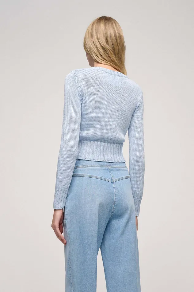 Luisa Spagnoli Knitwear Chiuso Light Blue 8211 Women Luisa Spagnoli Knitwear Chiuso Light Blue 8211 Women