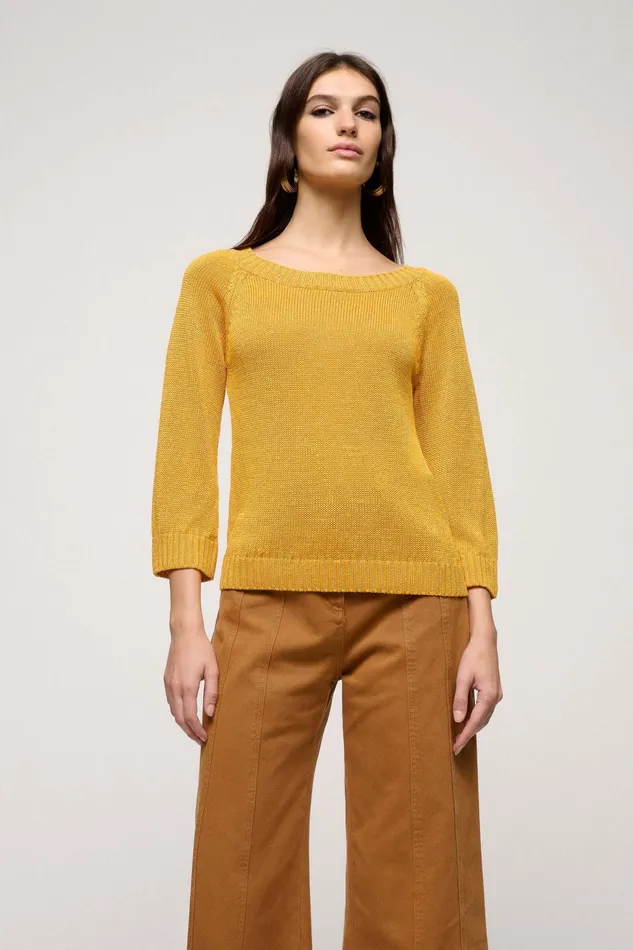 Luisa Spagnoli Knitwear Confettura Mustard 8211 Women