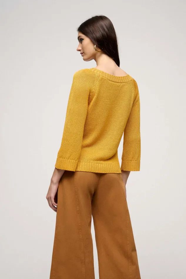 Luisa Spagnoli Knitwear Confettura Mustard 8211 Women Luisa Spagnoli Knitwear Confettura Mustard 8211 Women
