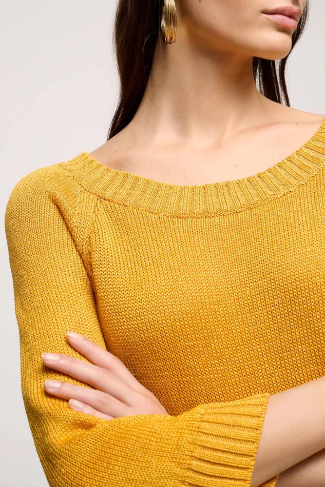 Luisa Spagnoli Knitwear Confettura Mustard 8211 Women Luisa Spagnoli Knitwear Confettura Mustard 8211 Women