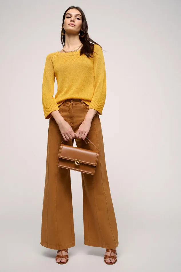 Luisa Spagnoli Knitwear Confettura Mustard 8211 Women Luisa Spagnoli Knitwear Confettura Mustard 8211 Women
