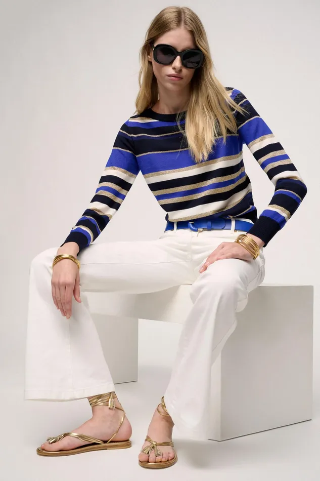 Luisa Spagnoli Knitwear Maliziosa Blue Bluette 8211 Women