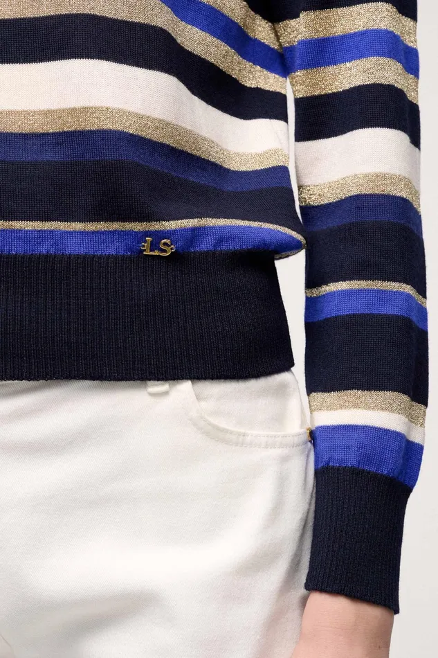 Luisa Spagnoli Knitwear Maliziosa Blue Bluette 8211 Women Luisa Spagnoli Knitwear Maliziosa Blue Bluette 8211 Women