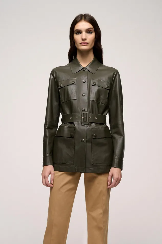 Luisa Spagnoli Outerwear Vezzano Military Green 8211 Women