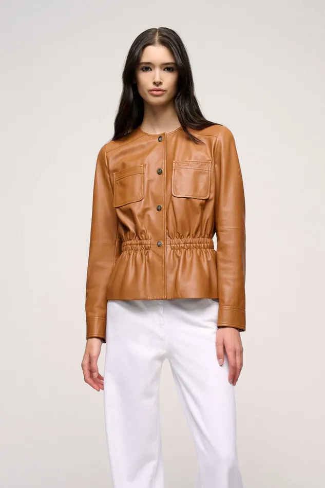 Luisa Spagnoli Outerwear Vicario Cognac 8211 Women