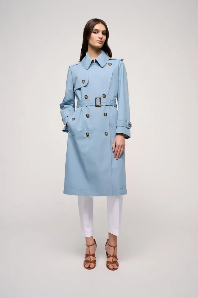 Luisa Spagnoli Outerwear Virtu Light Blue 8211 Women