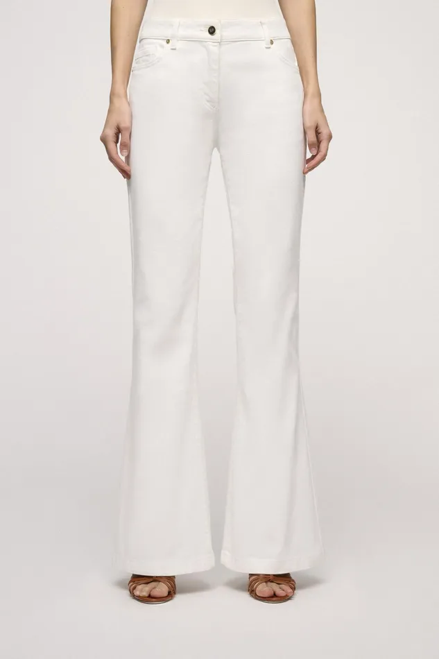 Luisa Spagnoli Pants Acconto Ivory 8211 Women