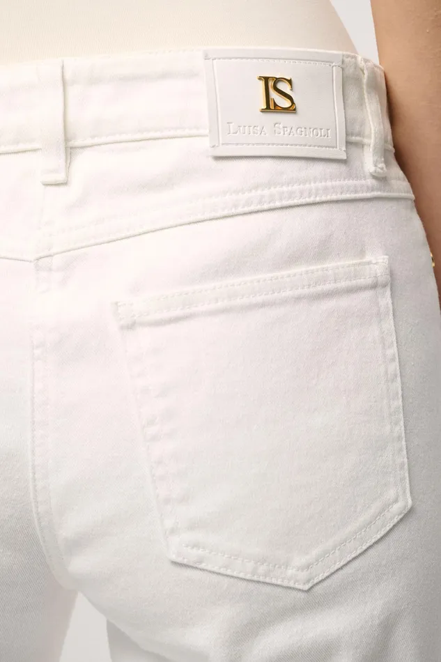 Luisa Spagnoli Pants Acconto Ivory 8211 Women Luisa Spagnoli Pants Acconto Ivory 8211 Women