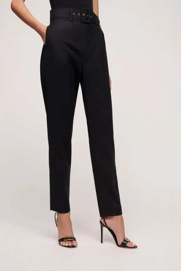 Luisa Spagnoli Pants Argenteo Black 8211 Women