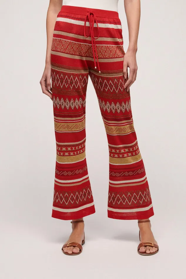 Luisa Spagnoli Pants Cocchiere Red 8211 Women