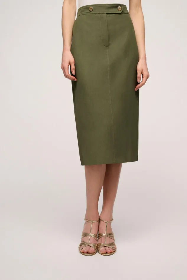 Luisa Spagnoli Skirts And Shorts Targa Military Green 8211 Women