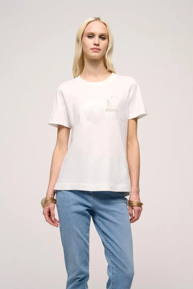 Luisa Spagnoli Tops And TShirts Balconata Cream 8211 Women Luisa Spagnoli Tops And TShirts Balconata Cream 8211 Women