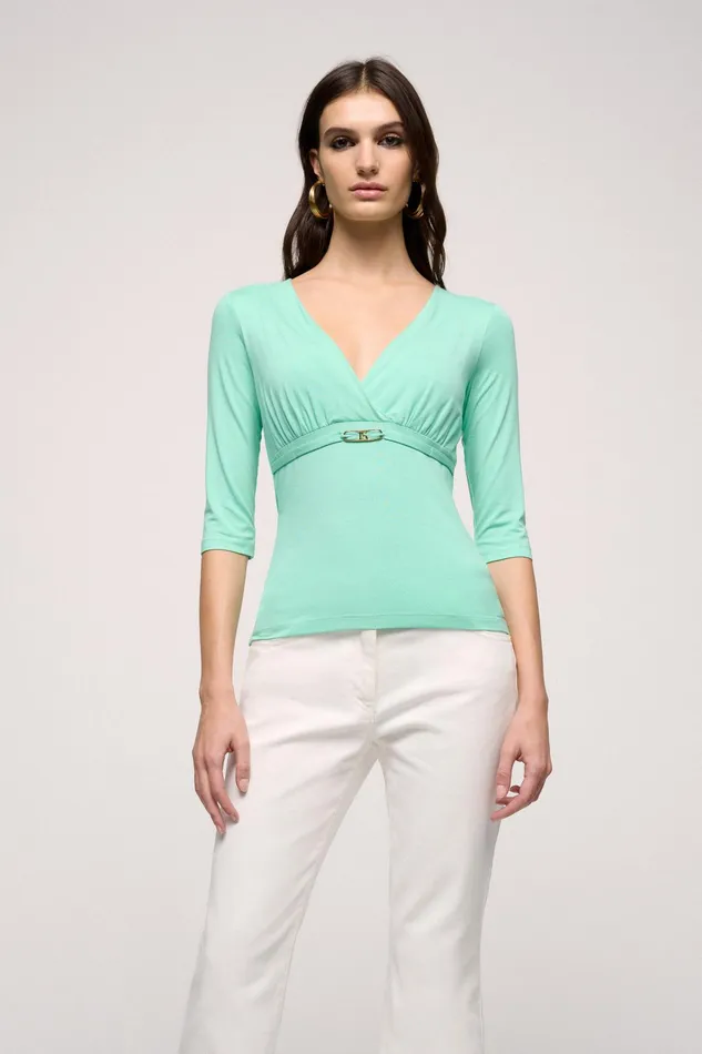 Luisa Spagnoli Tops And TShirts Banco Turquoise 8211 Women Luisa Spagnoli Tops And TShirts Banco Turquoise 8211 Women