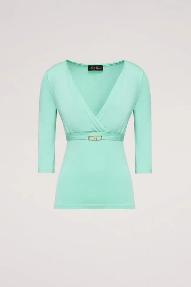 Luisa Spagnoli Tops And TShirts Banco Turquoise 8211 Women Luisa Spagnoli Tops And TShirts Banco Turquoise 8211 Women