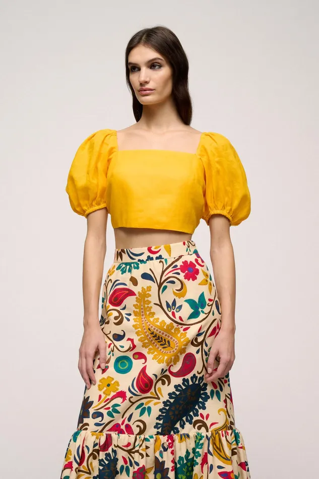 Luisa Spagnoli Tops And TShirts Barone Yellow 8211 Women