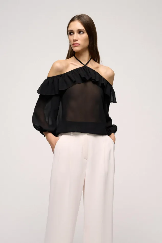 Luisa Spagnoli Tops And TShirts Barretta Black 8211 Women
