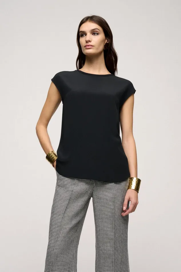 Luisa Spagnoli Tops And TShirts Battistero Black 8211 Women