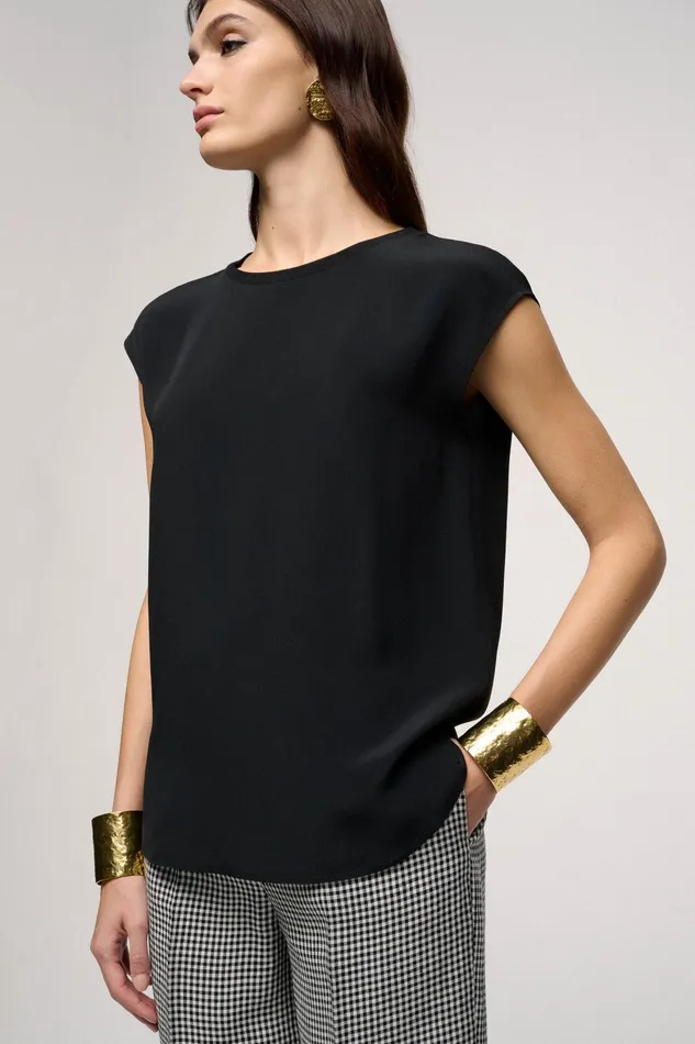 Luisa Spagnoli Tops And TShirts Battistero Black 8211 Women Luisa Spagnoli Tops And TShirts Battistero Black 8211 Women