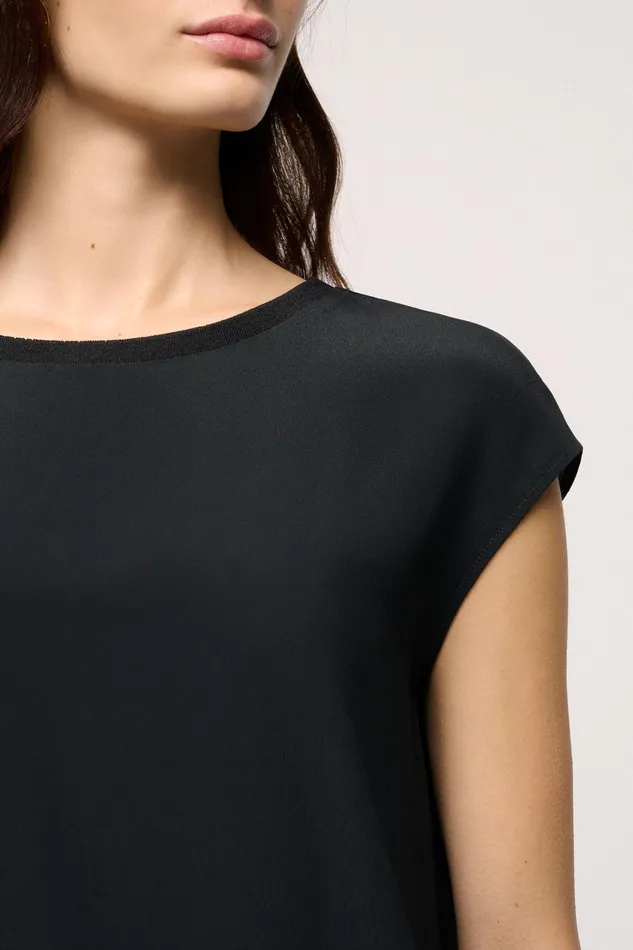 Luisa Spagnoli Tops And TShirts Battistero Black 8211 Women Luisa Spagnoli Tops And TShirts Battistero Black 8211 Women