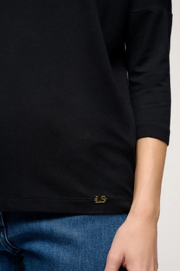 Luisa Spagnoli Tops And TShirts Bibla Black 8211 Women Luisa Spagnoli Tops And TShirts Bibla Black 8211 Women