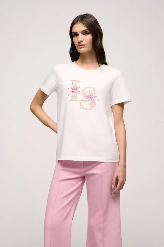Luisa Spagnoli Tops And TShirts Bonomia Cream 8211 Women