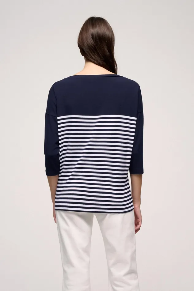 Luisa Spagnoli Tops And TShirts Brandina Bluewhite 8211 Women Luisa Spagnoli Tops And TShirts Brandina Bluewhite 8211 Women