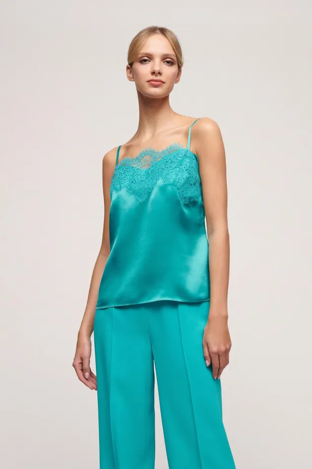 Luisa Spagnoli Tops And TShirts Brilli Turquoise 8211 Women