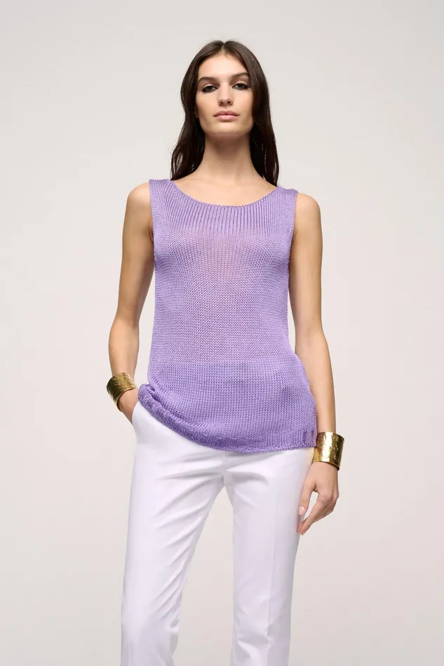 Luisa Spagnoli Tops And TShirts Caretta Lilac 8211 Women