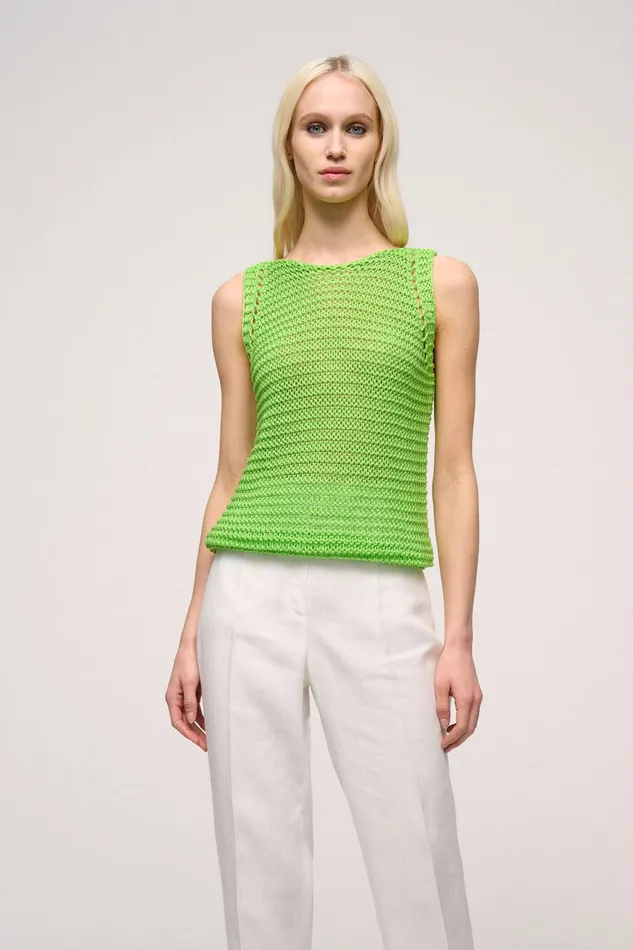 Luisa Spagnoli Tops And TShirts Collare Green 8211 Women