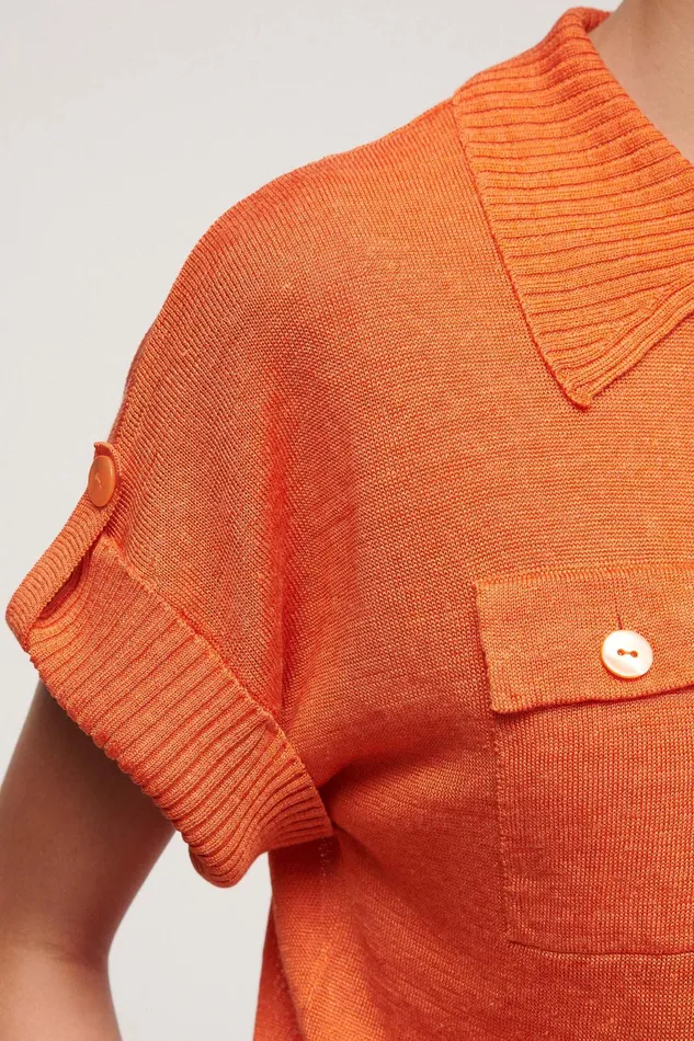 Luisa Spagnoli Tops And TShirts Concetta Orange 8211 Women Luisa Spagnoli Tops And TShirts Concetta Orange 8211 Women