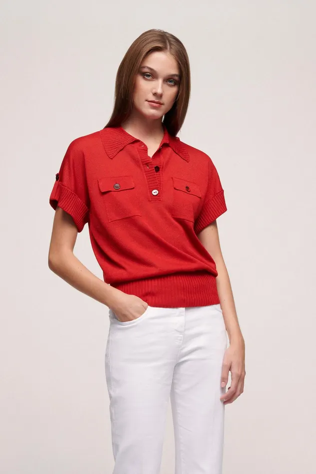 Luisa Spagnoli Tops And TShirts Concetta Red 8211 Women