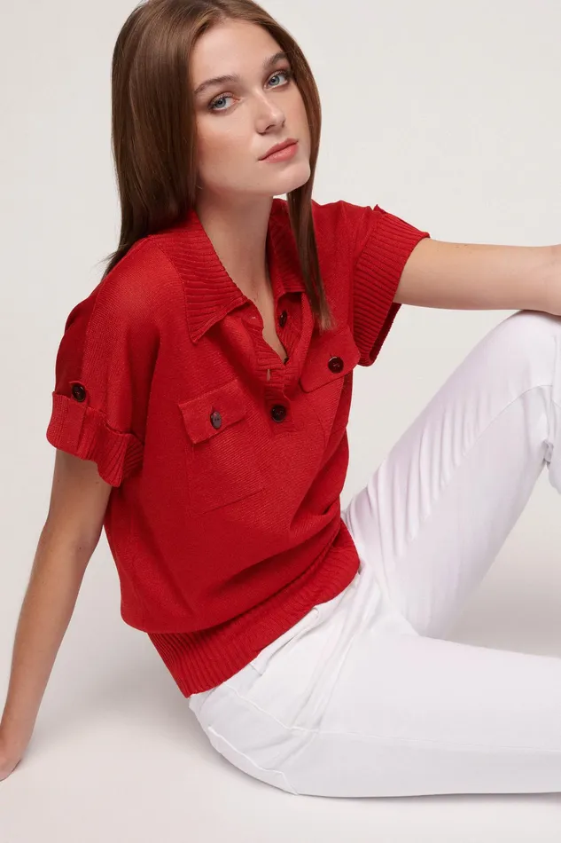 Luisa Spagnoli Tops And TShirts Concetta Red 8211 Women Luisa Spagnoli Tops And TShirts Concetta Red 8211 Women