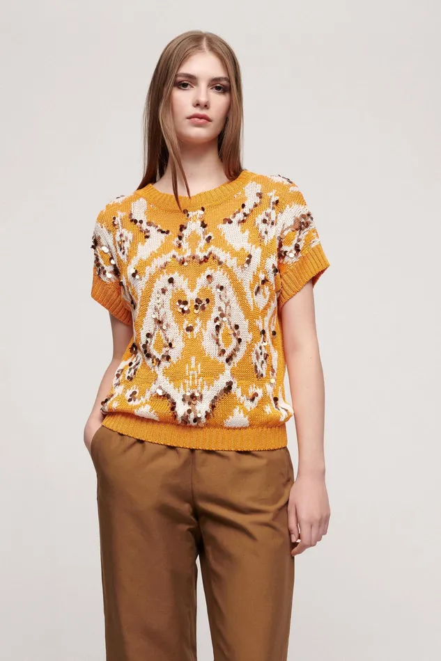 Luisa Spagnoli Tops And TShirts Contatore Orange 8211 Women