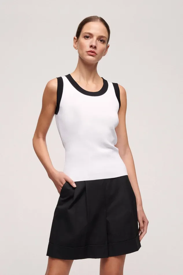 Luisa Spagnoli Tops And TShirts Cortile Blackwhite 8211 Women